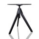 TABLE TOPSY - THE WILD BUNCH, Structure hêtre noir / plateau noir de MAGIS