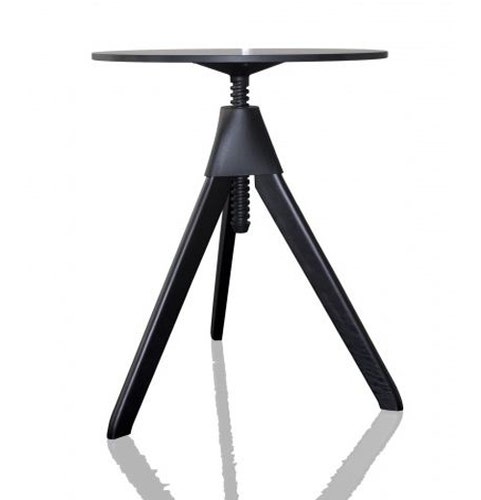 TABLE TOPSY - THE WILD BUNCH, Structure hêtre noir / plateau noir de MAGIS