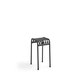 Tabouret bas PALISSADE, H.45 cm, Anthracite
