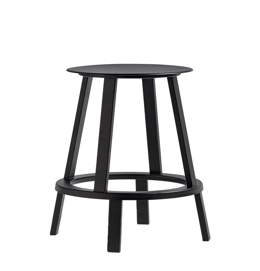 Tabouret bas REVOLVER de Hay, H.65 cm, Black
