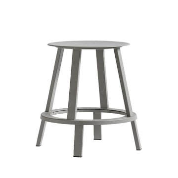 Tabouret bas REVOLVER de Hay, H.65 cm, Grey
