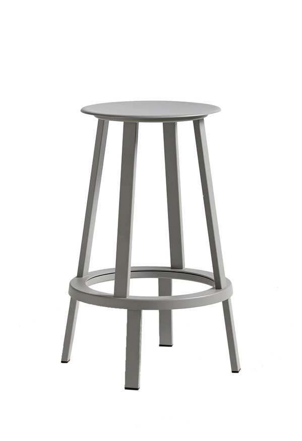 Tabouret bas REVOLVER de Hay, H.65 cm, Grey Tabouret bas REVOLVER de Hay, H.65 cm, Grey