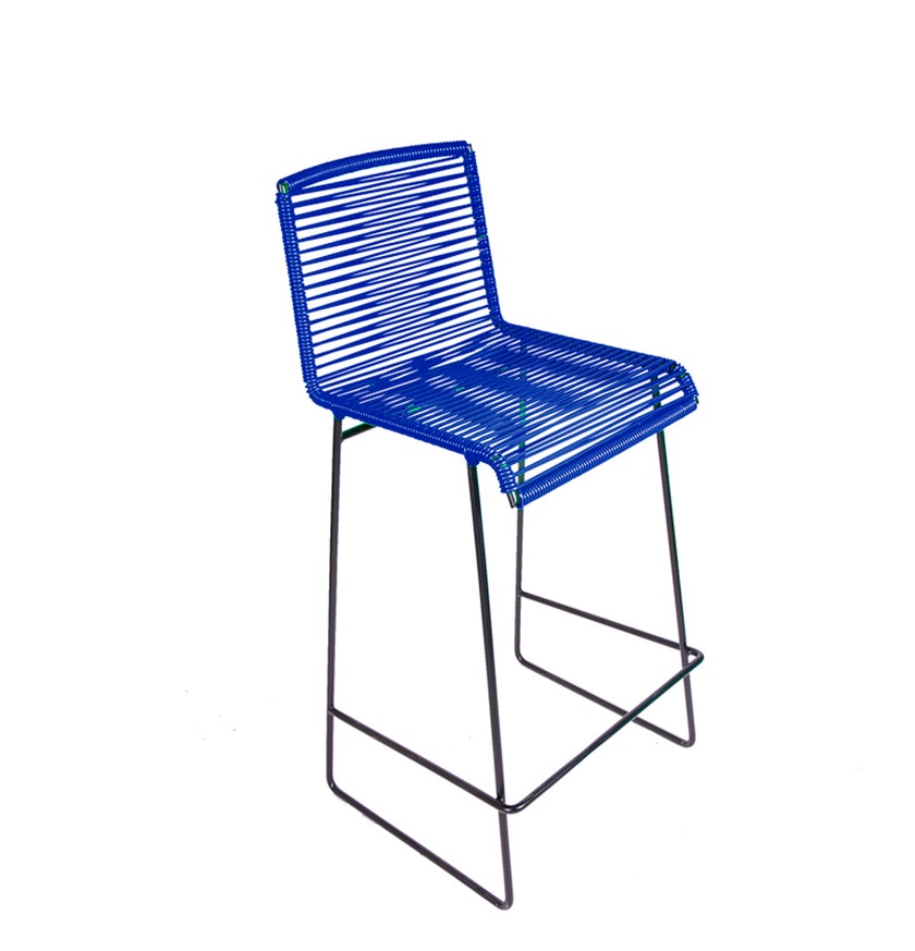 Tabouret de bar CENOTE de Boqa, Bleu nuit