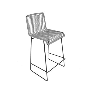 Tabouret de bar CENOTE de Boqa, Gris