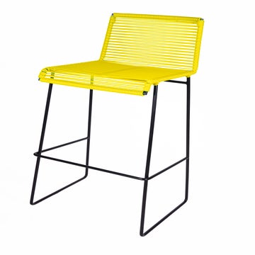 Tabouret de bar GRAN CENOTE de Boqa, Jaune impérial