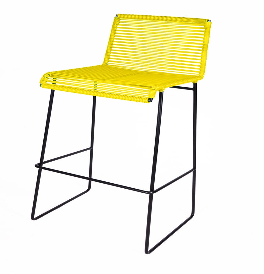 Tabouret de bar GRAN CENOTE de Boqa, Jaune impérial