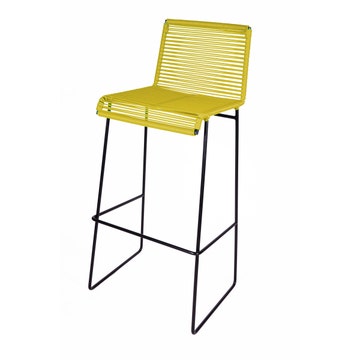 Tabouret de bar GRAN CENOTE de Boqa, Jaune moutarde
