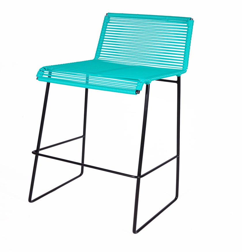 Tabouret de bar GRAN CENOTE de Boqa, Vert turquoise