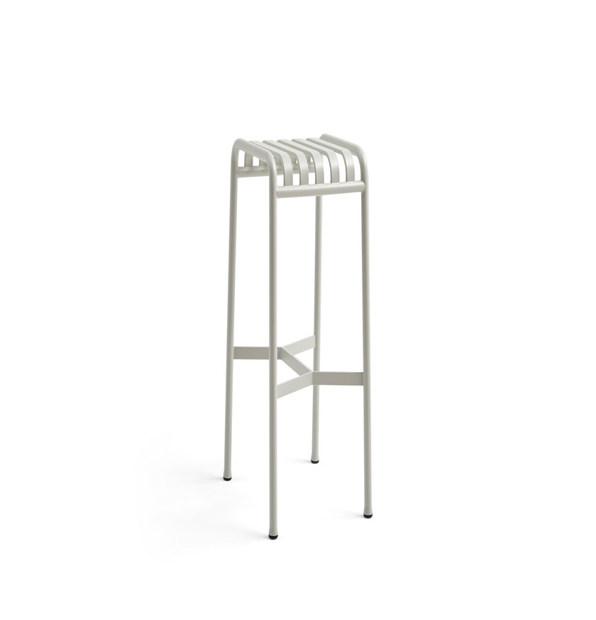 Tabouret de bar PALISSADE, H.78 cm, Sky grey