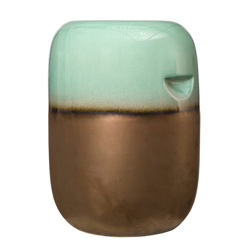 Tabouret en céramique PILL de Pols Potten, Vert pastel