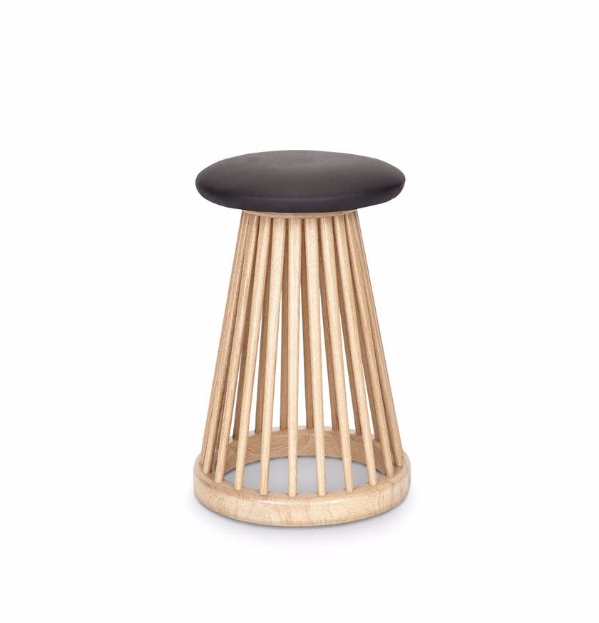 Tabouret FAN de Tom Dixon, naturel