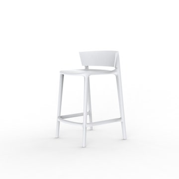Tabouret Bas AFRICA de Vondom, Blanc