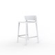 Tabouret Bas AFRICA, Blanc