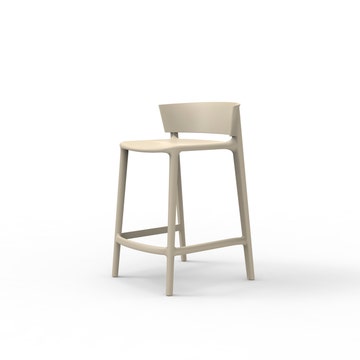 Tabouret Bas AFRICA de Vondom, Écru