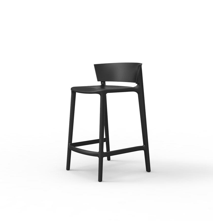 Tabouret Bas AFRICA de Vondom, Noir