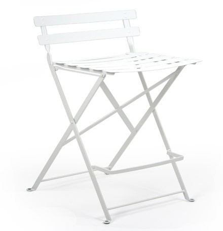 Tabouret haut BISTRO de Fermob, blanc coton