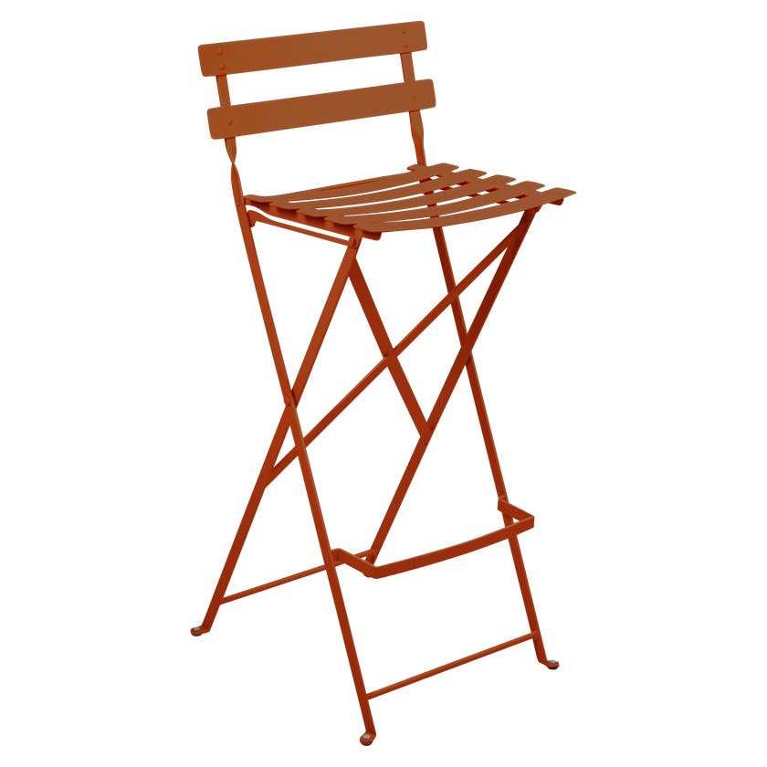 Tabouret haut BISTRO de Fermob, Orange confite Tabouret haut BISTRO de Fermob, Orange confite