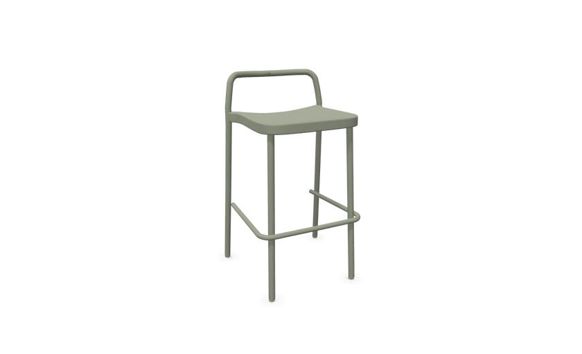 Tabouret haut extérieur GRACE, Gris vert Tabouret haut extérieur GRACE, Gris vert