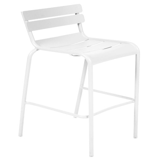 Chaise haute LUXEMBOURG de Fermob blanc coton 
