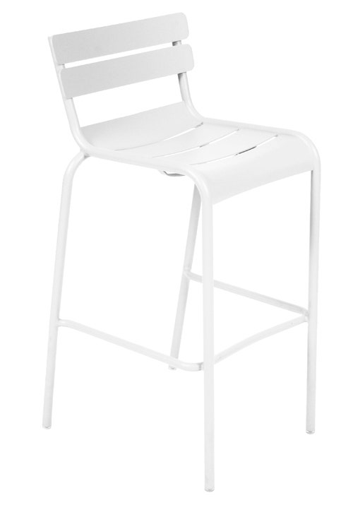 Chaise haute LUXEMBOURG de Fermob blanc coton Chaise haute LUXEMBOURG de Fermob blanc coton