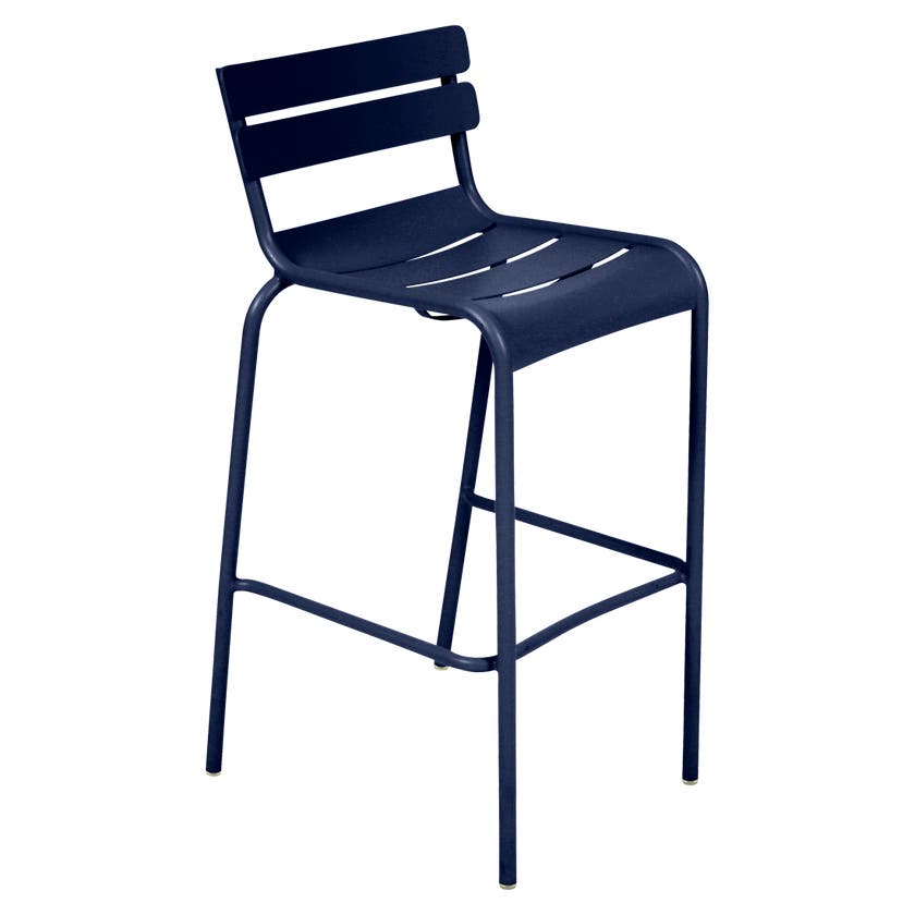 Chaise haute LUXEMBOURG de Fermob, Bleu abysse Chaise haute LUXEMBOURG de Fermob, Bleu abysse
