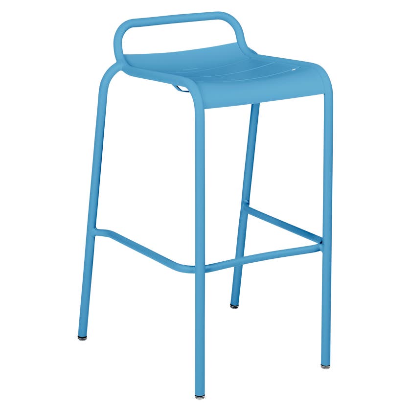 Tabouret haut LUXEMBOURG de Fermob, Bleu maya Tabouret haut LUXEMBOURG de Fermob, Bleu maya