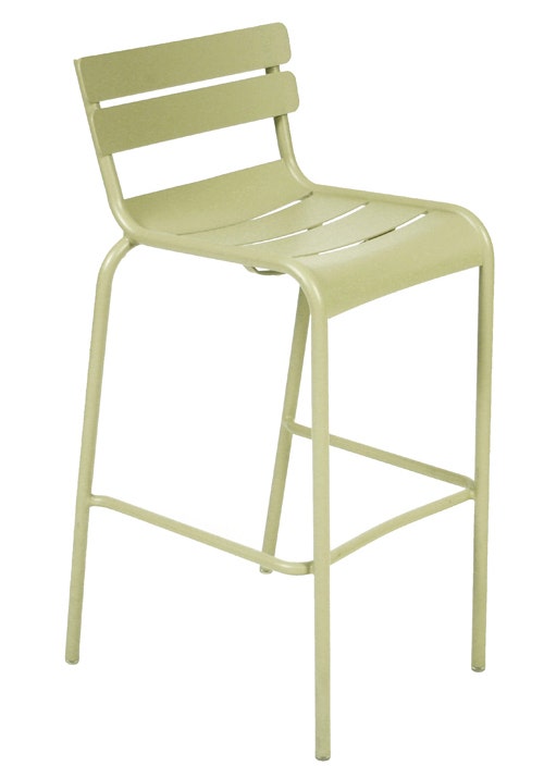 Chaise haute LUXEMBOURG de Fermob tilleul Chaise haute LUXEMBOURG de Fermob tilleul