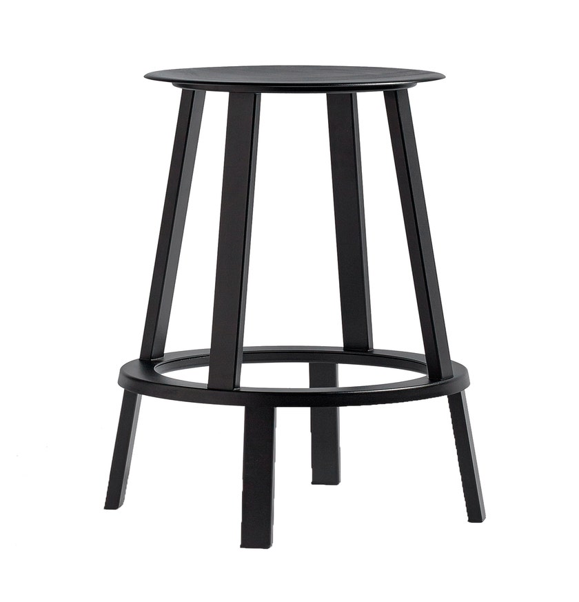 Tabouret haut REVOLVER de Hay, H.76 cm, Black