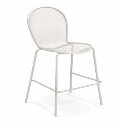 Tabouret haut RONDA de Emu, Blanc mat