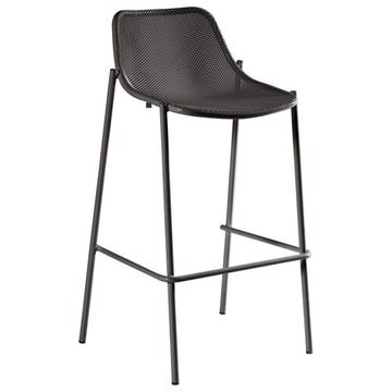 Tabouret haut ROUND de Emu, Fer ancien