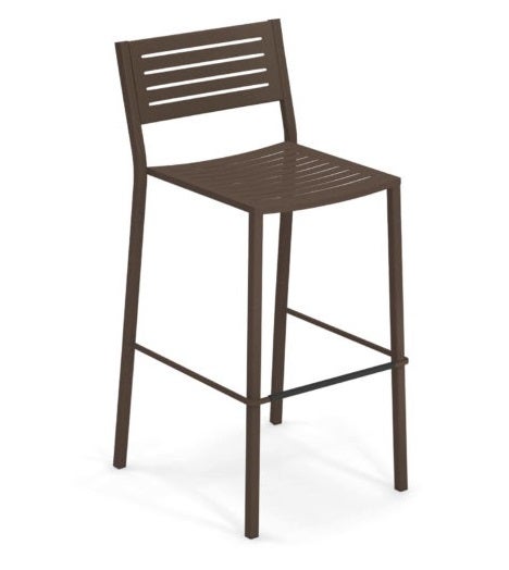 Tabouret haut SEGNO de Emu, Marron d'Inde Tabouret haut SEGNO de Emu, Marron d'Inde