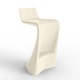 Tabouret haut WING, Finition laquée, Ecru