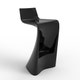 Tabouret haut WING, Finition laquée, Noir