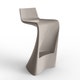 Tabouret haut WING, Finition laquée, Taupe