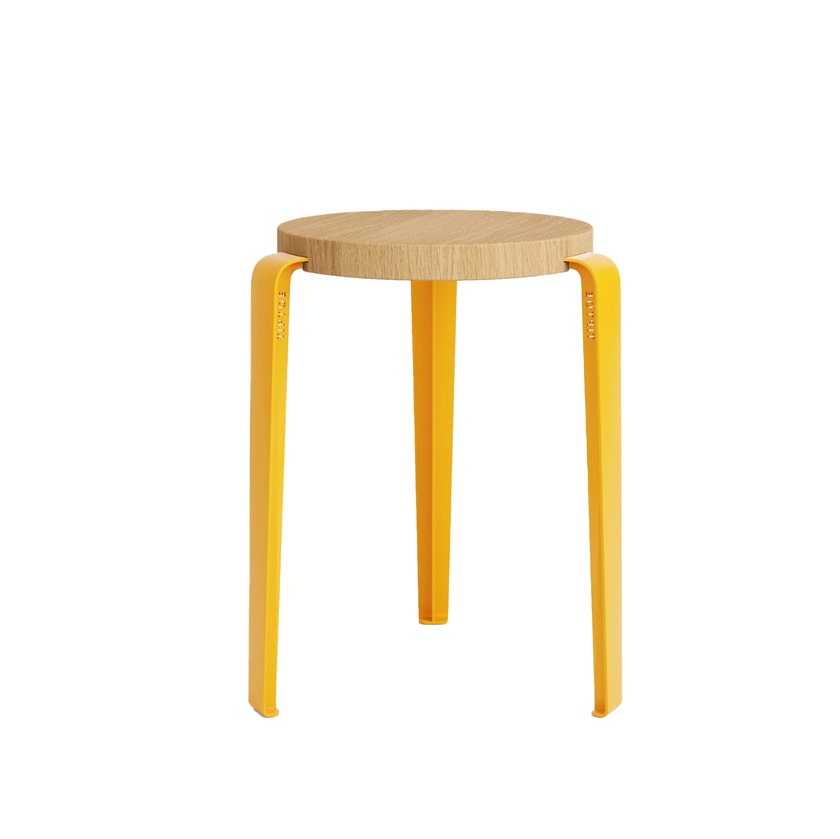 Tabouret LOU - bois éco-certifié - Jaune Tournesol Chêne massif Tabouret LOU - bois éco-certifié - Jaune Tournesol Chêne massif