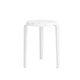 Tabouret LOU - plastique recyclé Venezia - Blanc Nuage