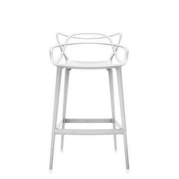 Tabouret MASTERS STOOL de Kartell, H. 75, Blanc