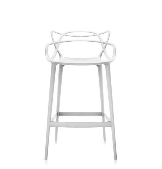 Tabouret MASTERS STOOL de Kartell, H. 75, Blanc