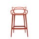 Tabouret MASTERS STOOL, H.75, Rouge orangé