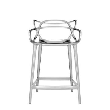 Tabouret MASTERS STOOL métallisé de Kartell, Chromé 
