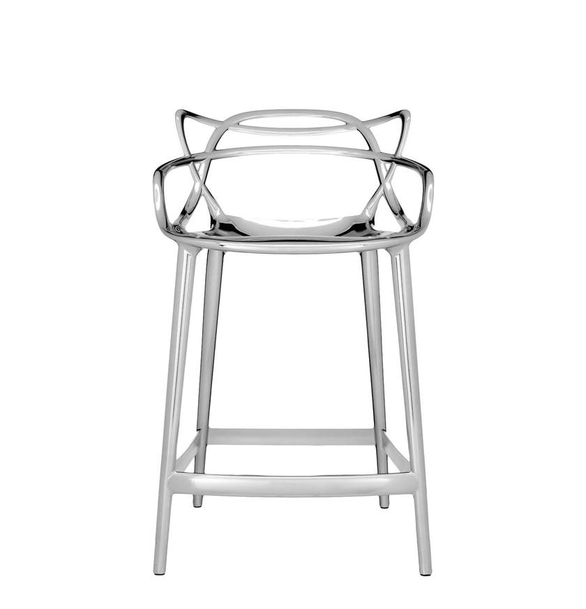 Tabouret MASTERS STOOL métallisé de Kartell, Chromé 