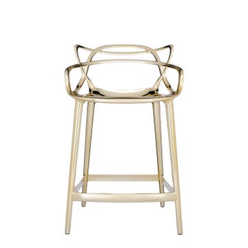 Tabouret MASTERS STOOL métallisé de Kartell, Or