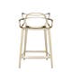 Tabouret MASTERS STOOL métallisé, Or