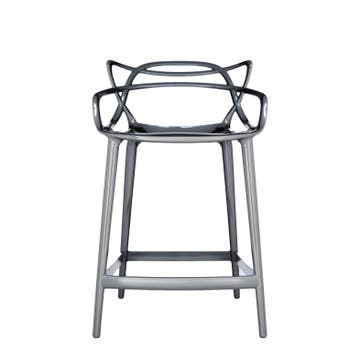 Tabouret MASTERS STOOL métallisé de Kartell, Titane