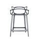 Tabouret MASTERS STOOL métallisé, Titane