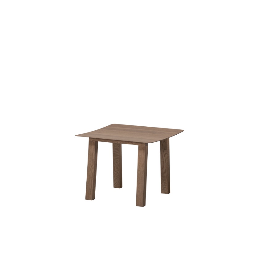 Tabouret NERVOSA de Woak, chêne foncé