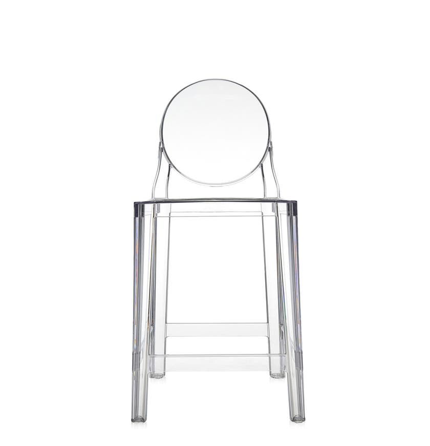 Tabouret ONE MORE de Kartell, H.75, Cristal