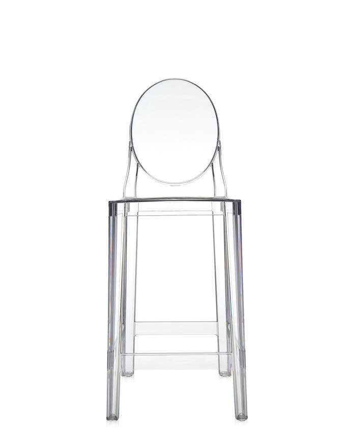 Tabouret ONE MORE de Kartell, H.75, Cristal Tabouret ONE MORE de Kartell, H.75, Cristal