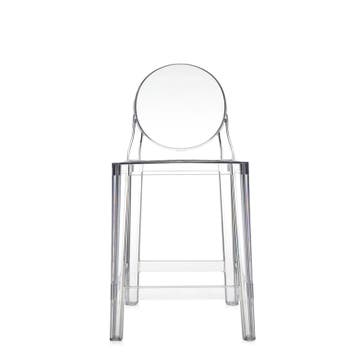 Tabouret ONE MORE de Kartell, H. 65, Cristal