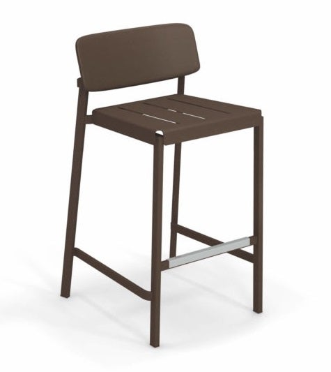 Tabouret haut SHINE de Emu, Marron d'Inde Tabouret haut SHINE de Emu, Marron d'Inde